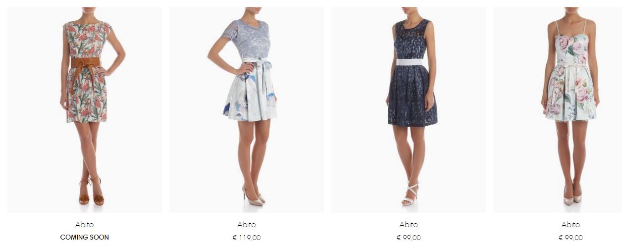 Catalogo Vestiti Rinascimento estate 2017