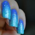 Nail Art effetto gradiente con brillantini