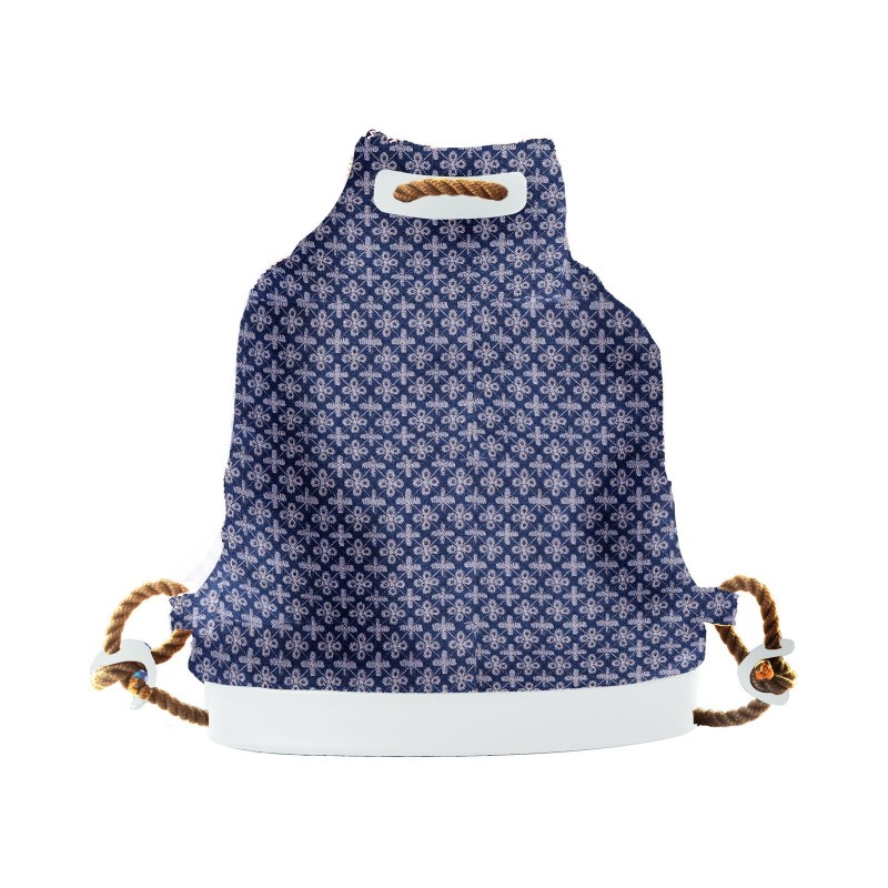 Zainetto O Bag Soft in denim con ricamo sangallo estate 2017