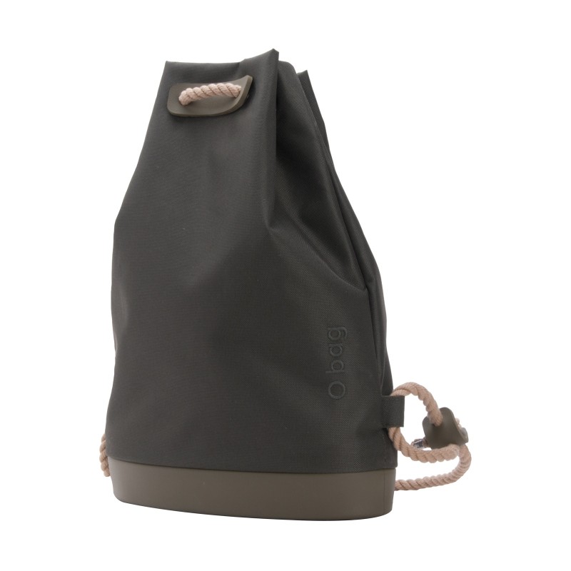 Zainetto O Bag Soft in tessuto verde scuro estate 2017