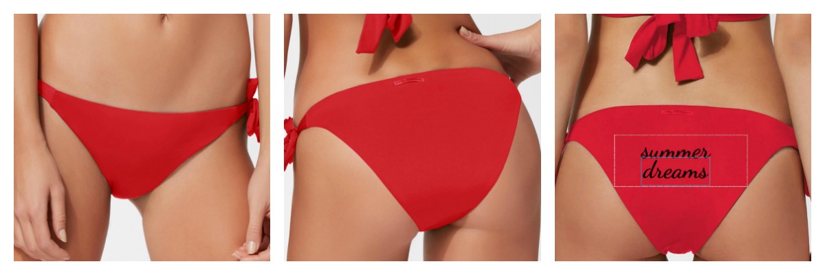 Come personalizzare slip bikini Calzedonia 2017