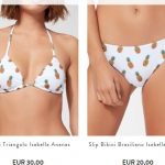 Costume Calzedonia con ananas 2017