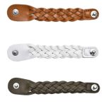 Fascette in pelle intrecciata bracciale O link estate 2017