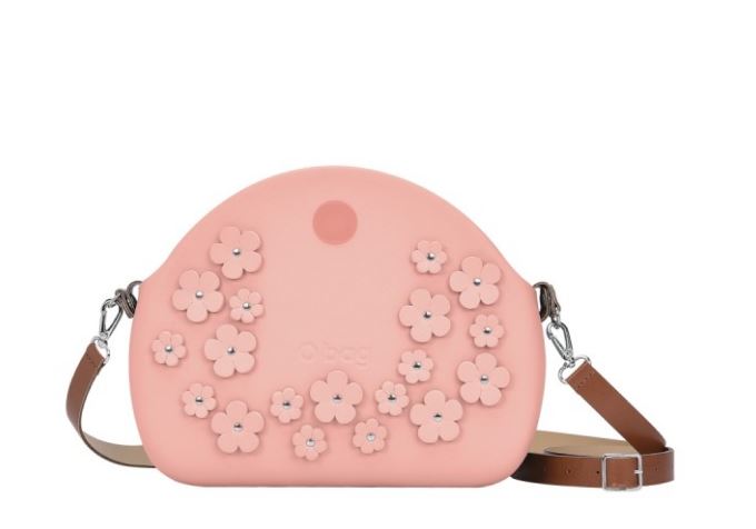O bag moon light con fiori estate 2017 prezzo 96 euro colore rosa phard 1