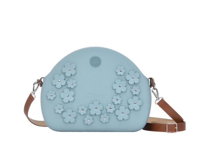 O bag moon light con fiori estate 2017 prezzo 96 euro colore verde antico 1