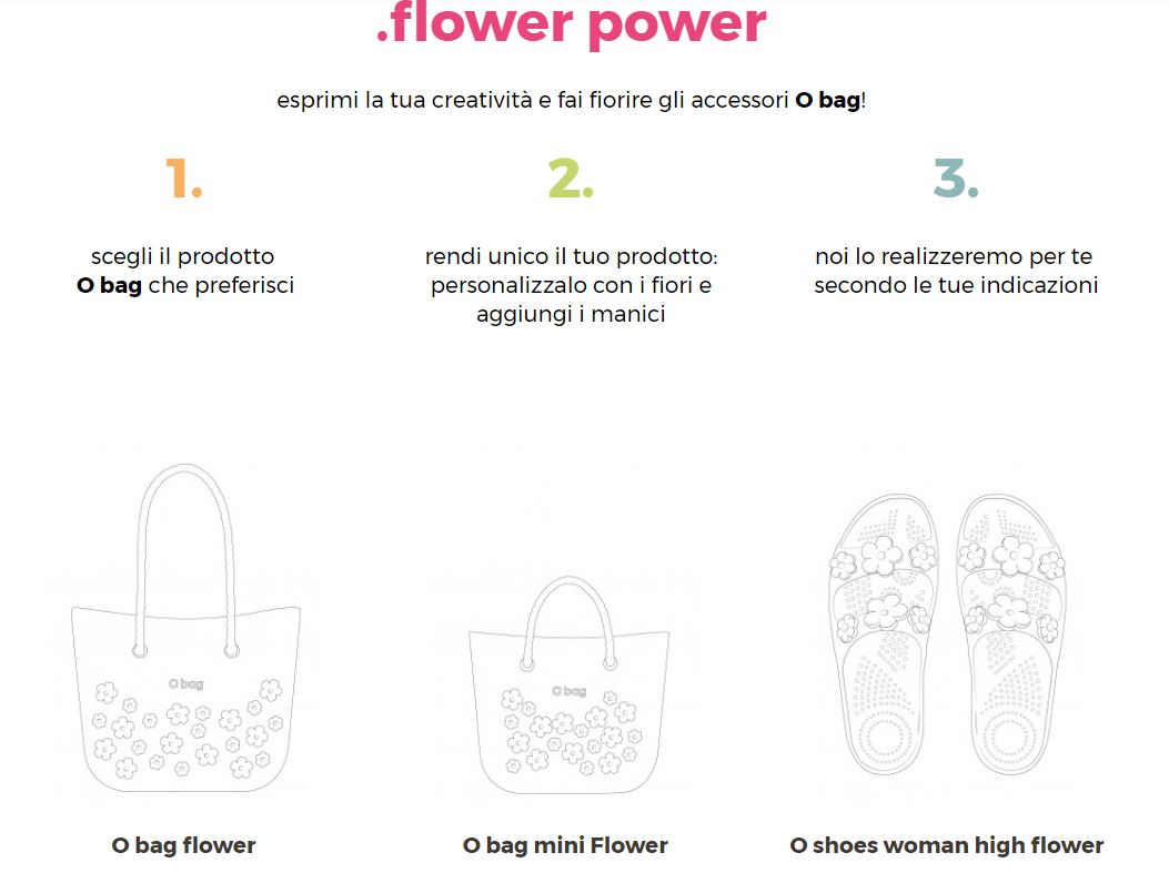 Personalizzare online O bag Flower