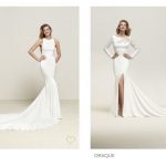Abiti da sposa minimalisti e chic Pronovias 2018