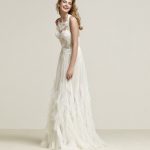 Abito da sposa boho chic Pronovias 2018 mod Draconia