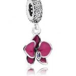 Charm Pendente Orchidea Porpora prezzo 45 euro
