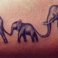 Elefanti Tatuaggio con significato Famiglia