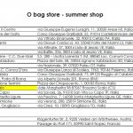 Elenco negozi O bag Summer Shop 2017