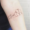 Foto Tatuaggio Elefantini stilizzati