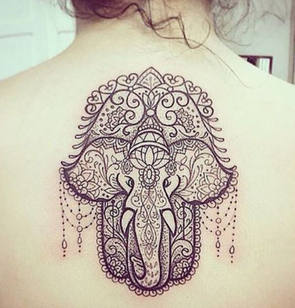 Immagine Tatuaggio Elefante Mandala