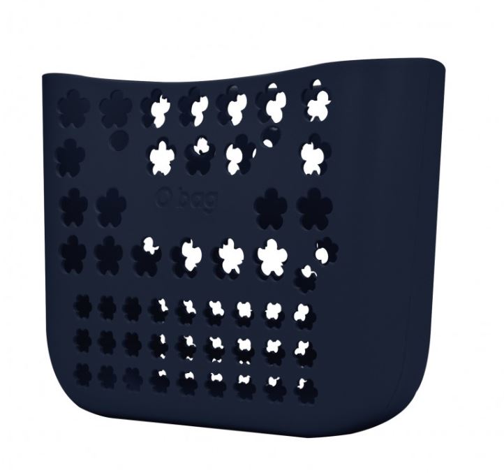 Nuova O Bag Flower hole blu navy con fiori traforati estate 2017