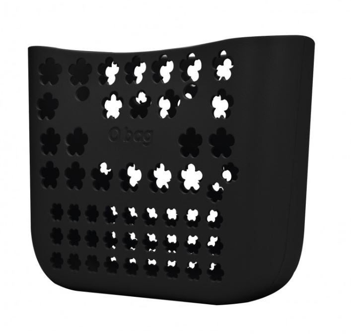 Nuova O Bag Flower hole nera con fiori traforati estate 2017