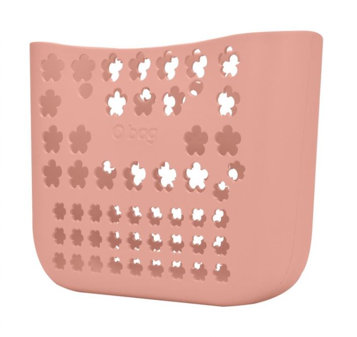 Nuova borsa O Bag Flower hole rosa phard con fiori traforati estate 2017