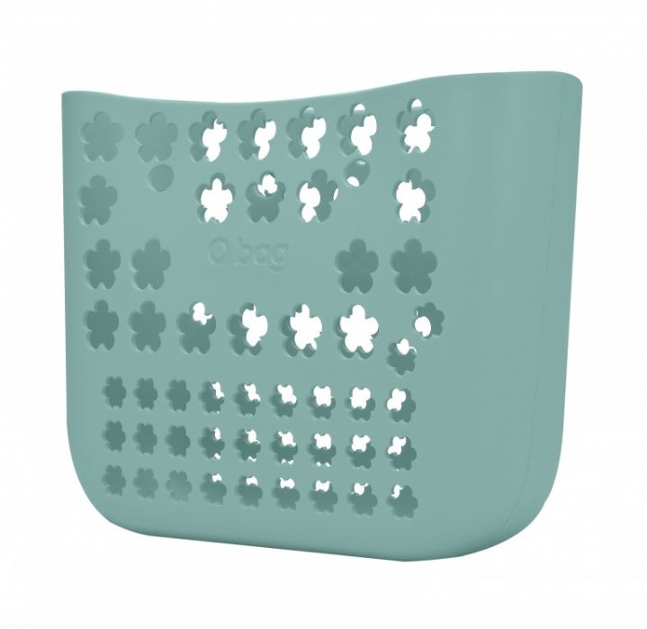 Nuova borsa O Bag Flower hole verde phard con fiori traforati estate 2017
