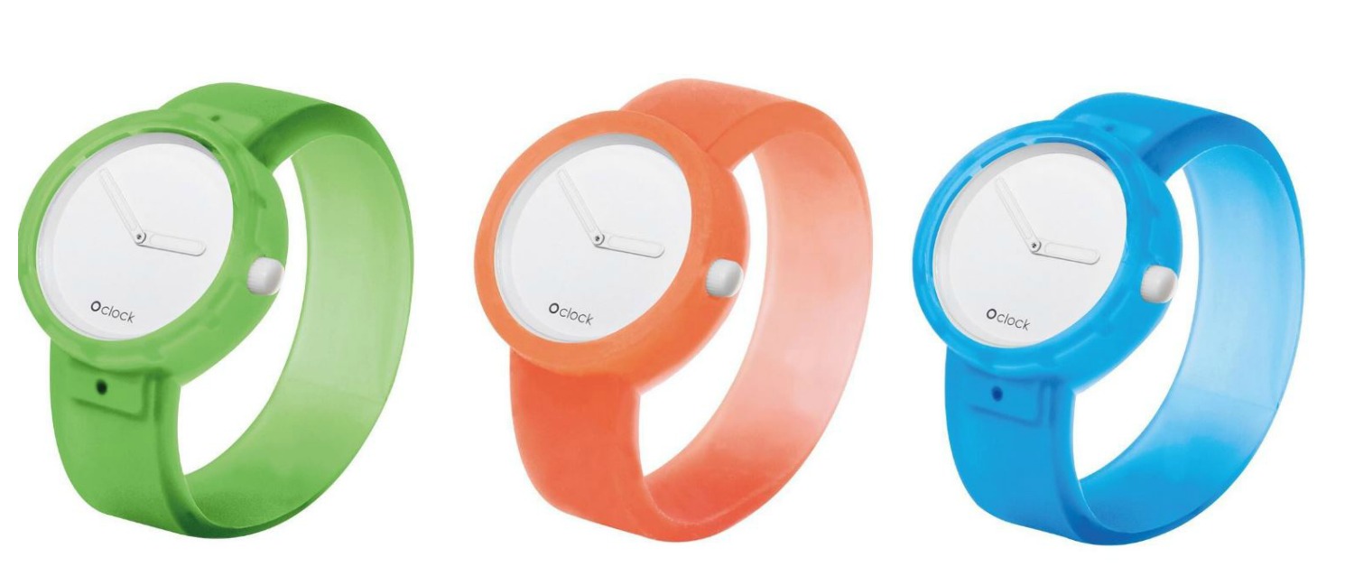 Nuovi orologi o bag O clock con cinturini fluo estate 2017