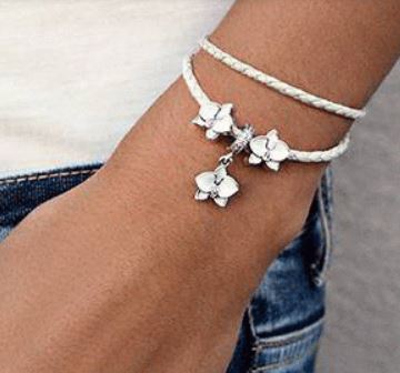 Nuovo bracciale Pandora in pelle intrecciata