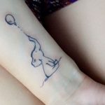Tattoo elefantino interno polso