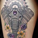 Tatuaggio Elefante Mandala Foto