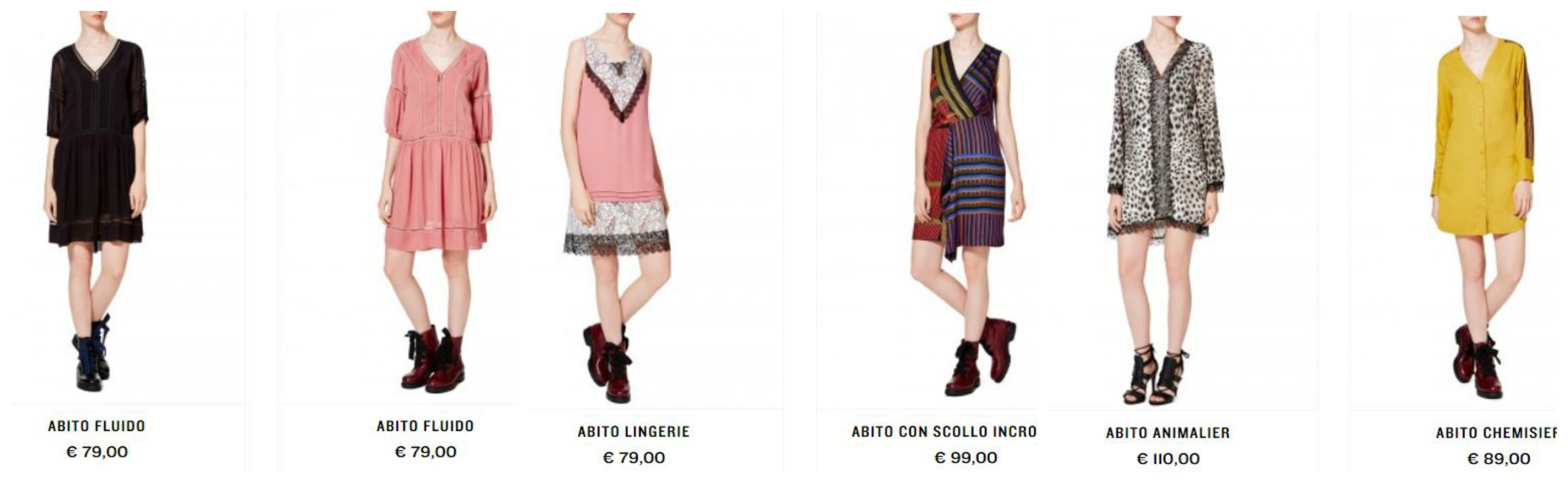 Abiti Sisley collezione autunno inverno 2017 2018