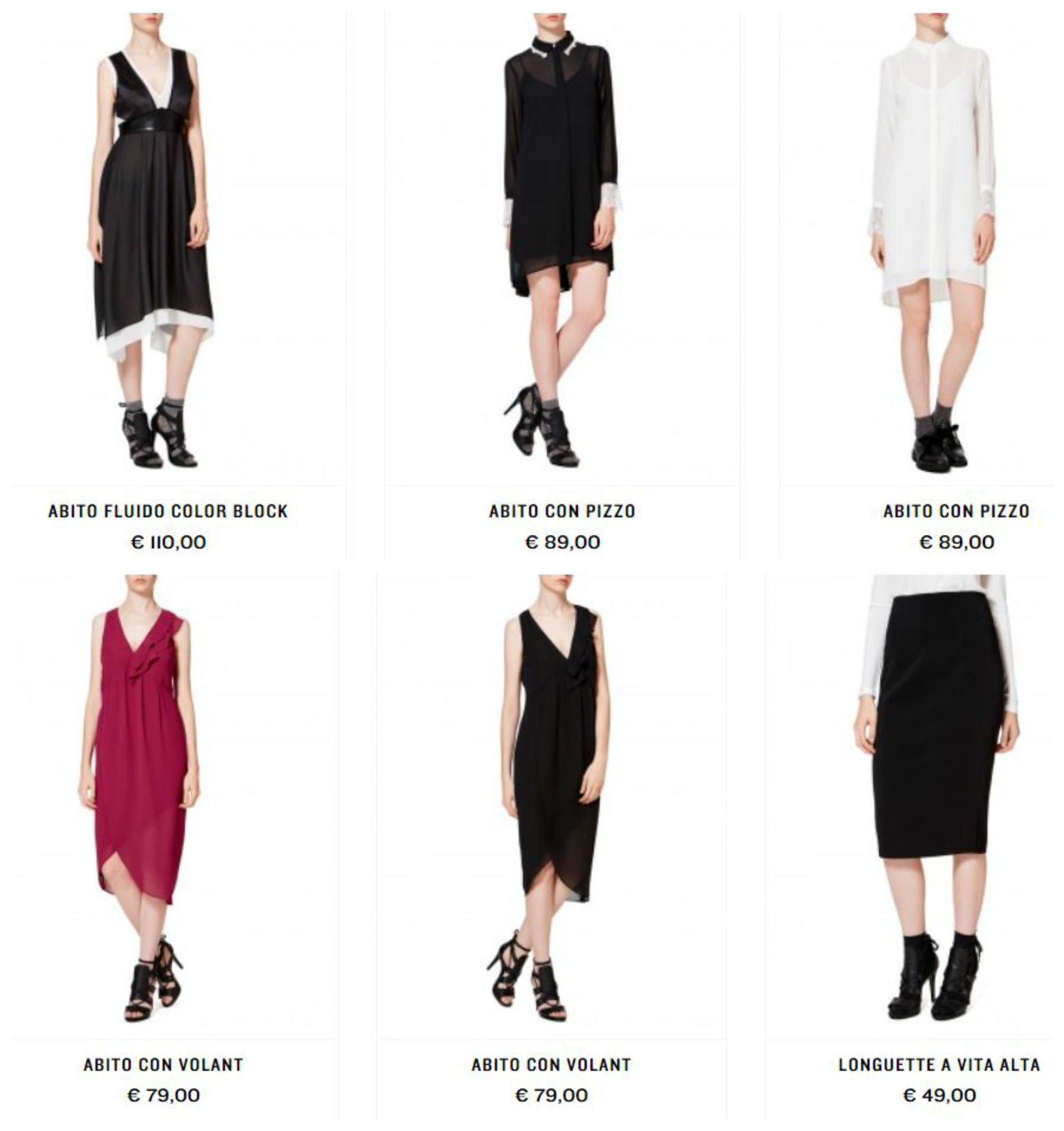 Abiti e gonne Sisley autunno inverno 2017 2018