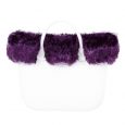 Bordo Borsa O Bag autunno inverno 2017 2018 ecopelliccia viola melanzana
