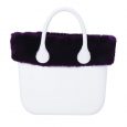 Bordo in ecopellicia Lapin Melanzana borse O bag autunno inverno 2017 2018