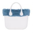 Bordo in ecopellicia Lapin borse Blu avio O bag autunno inverno 2017 2018