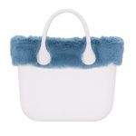 Bordo in ecopellicia Lapin borse Blu avio O bag autunno inverno 2017 2018