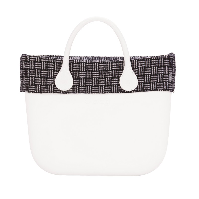 Bordo in tessuto fantasia retro optical borsa O Bag inverno 2017 2018