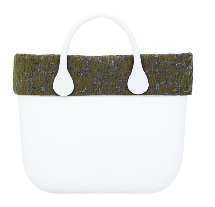 Bordo in velluto fantasia floreale O Bag inverno 2017 2018