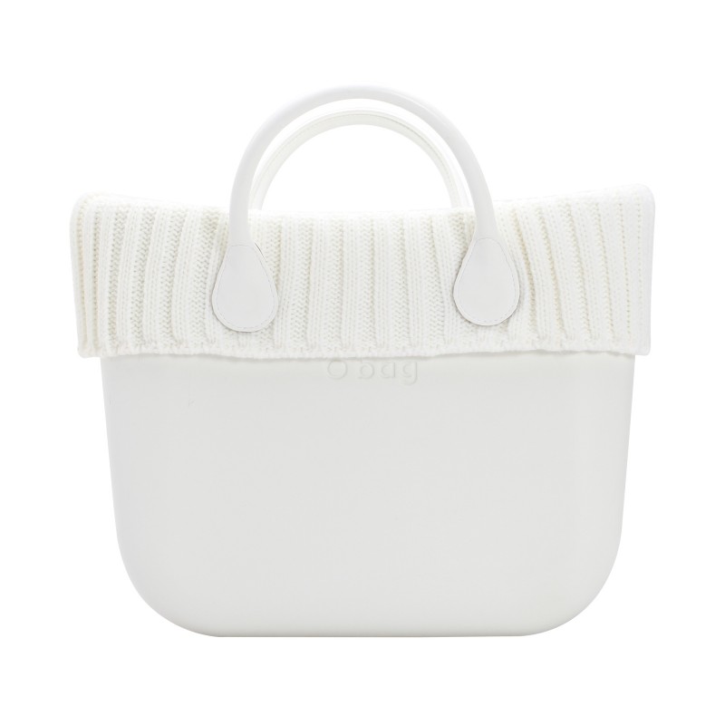 Borsa o bag con bordo in lana a coste larghe inverno 2017 2018