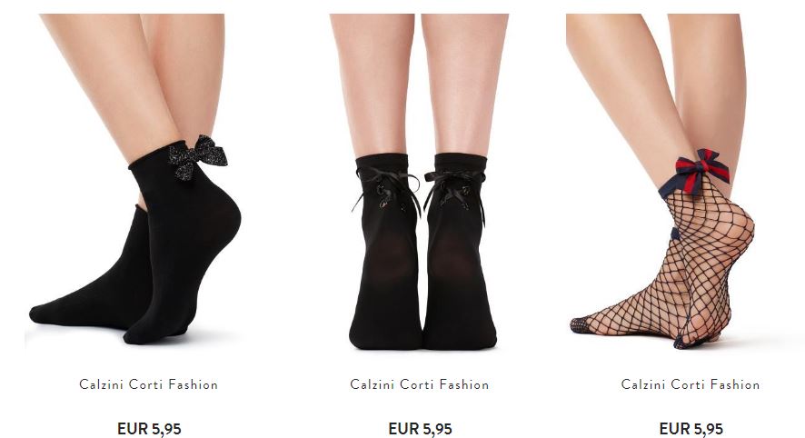 Calzini con fiocco Calzedonia inverno 2017 2018