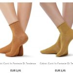 Calzini corti lurex Calzedonia inverno 2017 2018
