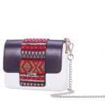 Nuova Pattina O Pocket in ecopelle con fascia Folk Tribe melanzana inverno 2017 2018