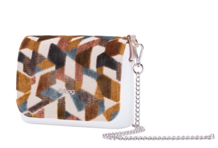 Nuova Pattina per O Pocket di O Bag in tessuto Vintage Velvet autunno inverno 2017 2018