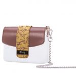 Nuova pattina O Pocket di O Bag con fascia in velluto inverno 2017 2018 colore giallo ocra