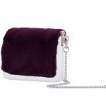 Nuova pattina per borsa O Pocket O Bag in ecopelliccia Lapin Rex Bordeaux inverno 2017 2018