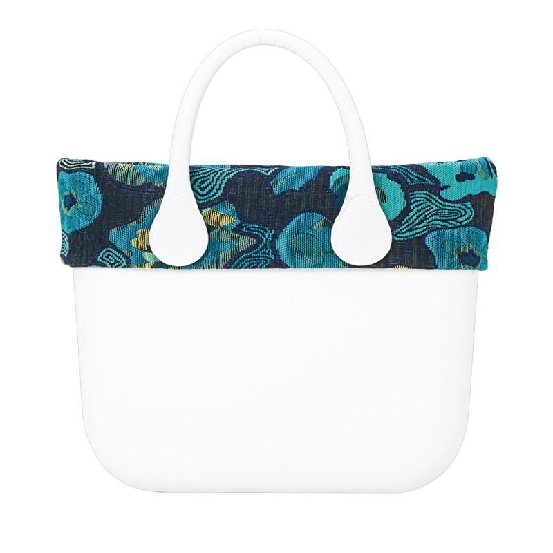 Nuovo Bordo Borsa O Bag autunno inverno 2017 2018 Folk Flower Ottanio
