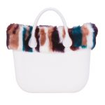 Nuovo Bordo Borsa O Bag autunno inverno 2017 2018 in ecopelliccia Mondrian