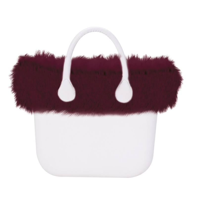 Nuovo Bordo Borsa O Bag autunno inverno 2017 2018 in ecopelliccia Volpe Brinata