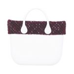 Nuovo Bordo boucle bordeuax con zip borsa O Bag inverno 2017 2018