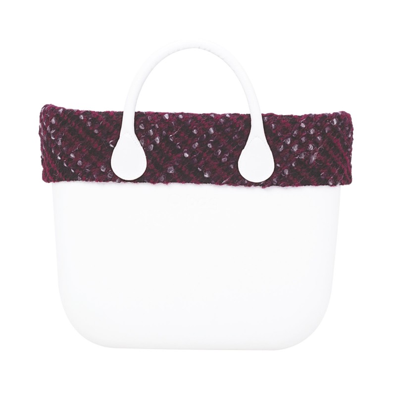 Nuovo Bordo boucle bordeuax con zip borsa O Bag inverno 2017 2018
