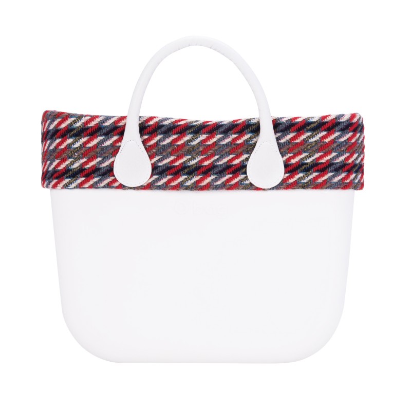 Nuovo Bordo in tessuto jacquard Borsa O Bag colore rosso