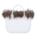 Nuovo bordo in ecopelliccia soft lines sabbia borsa O Bag collezione inverno 2017 2018 prezzo 65 euro
