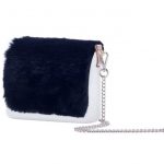 O Pocket con pattina in ecopelliccia colore Blu notte collezione autunno inverno 2017 2018