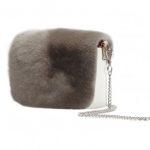 O Pocket con pattina in ecopelliccia colore Noce collezione autunno inverno 2017 2018