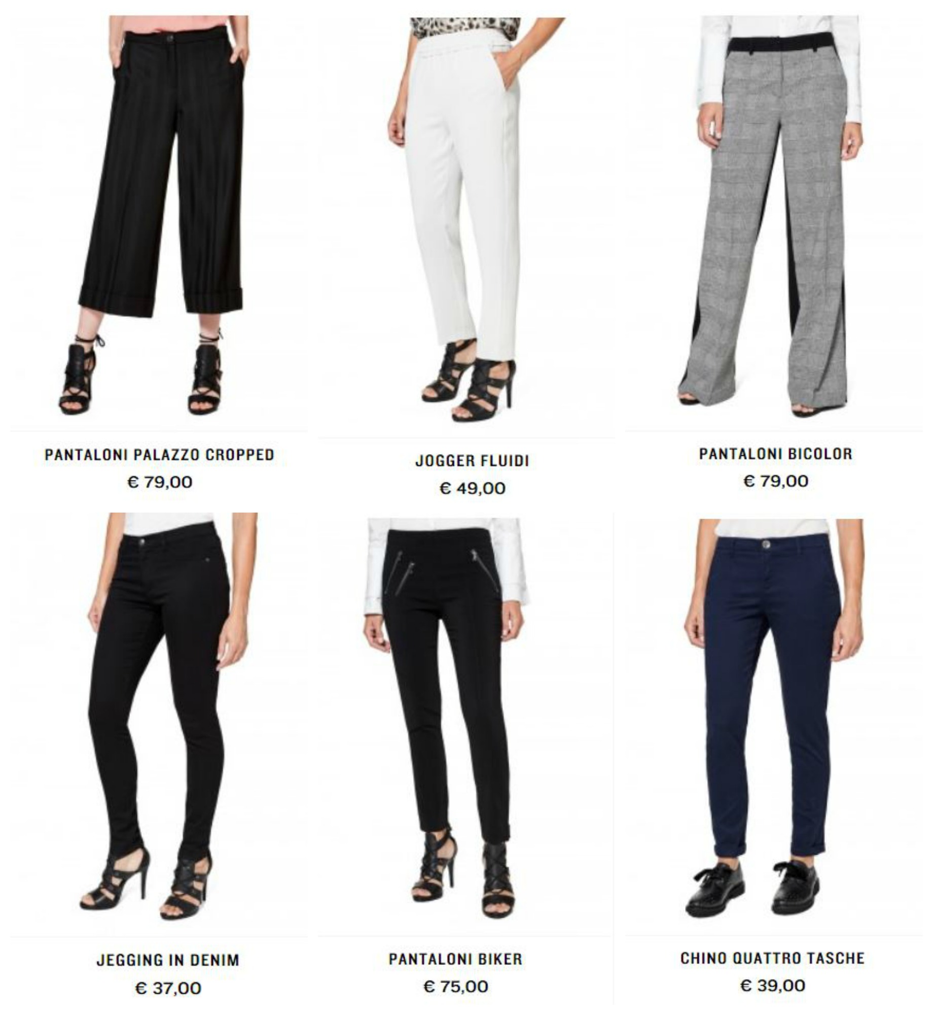 Pantaloni Sisley autunno inverno 2017 2018